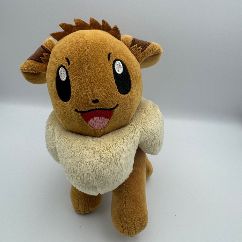 Pokemon Plush Lot Mega Lucario Pokemon Center Bulbasaur TOMY Eevee Bundle 3pc - Picture 11 of 13
